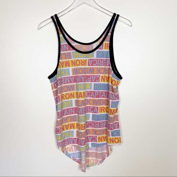 Marvel Tops - Avengers Name Graphic Tank